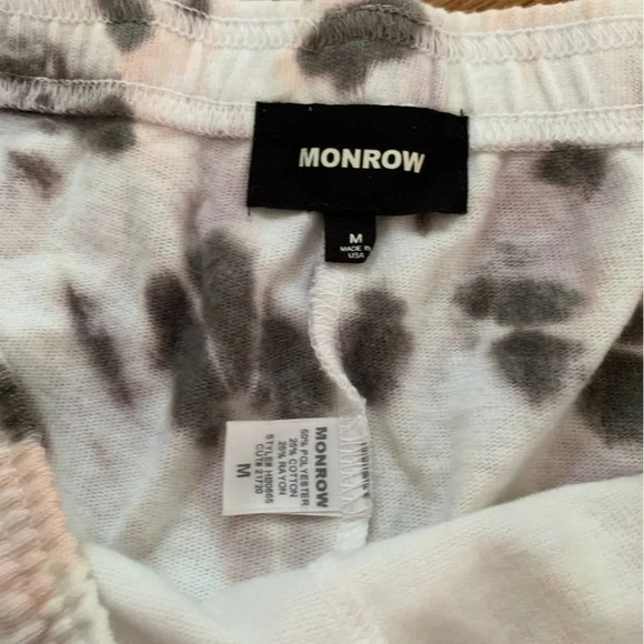 Monrow 100% Cotton Tie Dye Shorts Size Medium - Picture 3 of 6